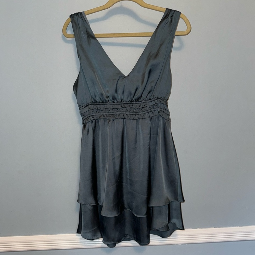 Storia dusty blue mini dress Size large